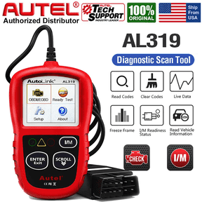 OBD2 Scanner Autel AL319 Code Reader and Eraser, Enhanced Check Reset Engine Fault Code, Live Data, Freeze Frame