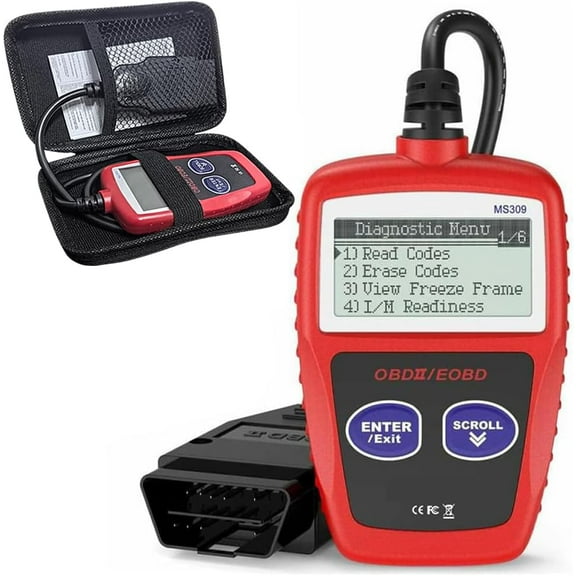 Autel OBD2 Scanner MS309 Universal Car Engine Fault Code Reader, Check Engine Light and Emission Monitor Status, OBDII CAN Diagnostic Scan Tool
