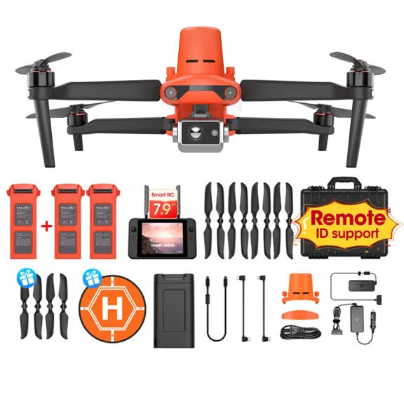 Autel Robotics EVO II Dual 640T RTK Rugged Bundle V3RTK Centimeter Positioning, 640x512 Thermal, 42Min Flight, 15km Skylink 2.0