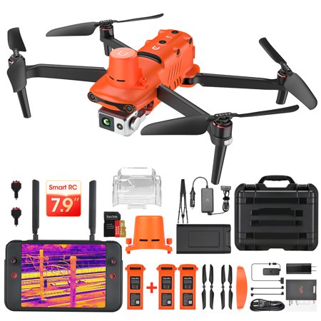 Autel Robotics EVO II Pro Dual 640T RTK V3 Camera Drone Rugged Bundle 20MP Photo&6K/30fps 640x512 high-resolution thermal Video Professional Surveying & Mapping Drone