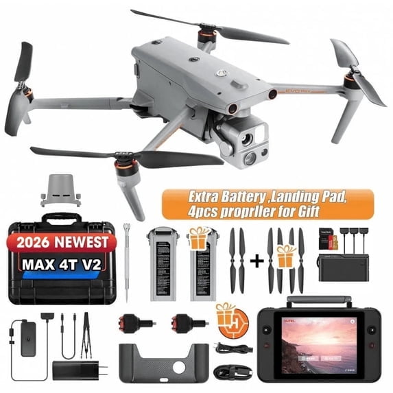 Autel Robotics EVO Max 4T V2 8K Thermal Drone & Smart Controller V3