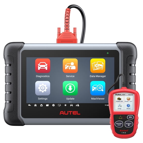 Autel Scanner MaxiCOM MK808S OBD II Scanner,Full System Diagnostic Tool,Bidirectional Tool as MX808S M808Z, Work as MX900, 28+ Service, Active Test