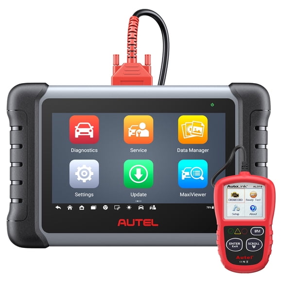 Autel Scanner MaxiCOM MK808S OBD II Scanner,Full System Diagnostic Tool,Bidirectional Tool as MX808S M808Z, Work as MX900, 28+ Service, Active Test