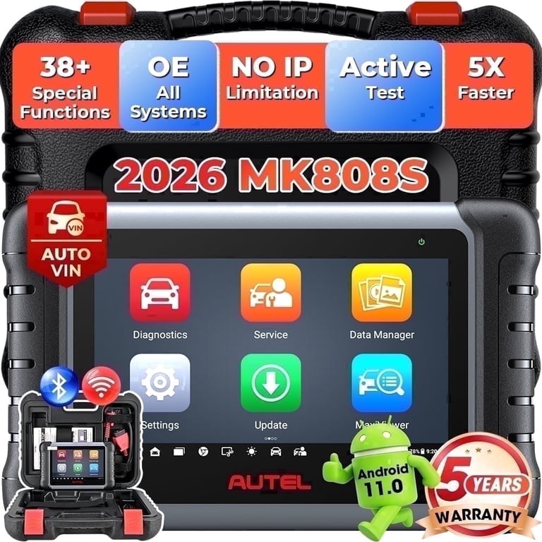 Autel Scanner MK808S with Free AL319, Active Test, All-System