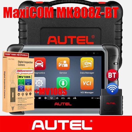 Autel Scanner MaxiCOM MK808Z-BT ,2025 Bidirectional Car Diagnostic Scanner All System Scan Active Test, 28+ Service , FCA SGW Cars, OS11 Updated of MK808BT MK808S MX808S