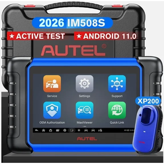 Autel Scanner MaxiIM IM508 Key FOB Programming Tool with XP200 Key Programmer,Bi-Directional Control，All System Diagnostic Scan,20+ Service,with 2 Year Free Update