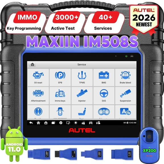 Autel Scanner MaxiIM IM508 Key FOB Programming Tool with XP200 Key Programmer,Bi-Directional Control，All System Diagnostic Scan,20+ Service,with 2 Year Free Update