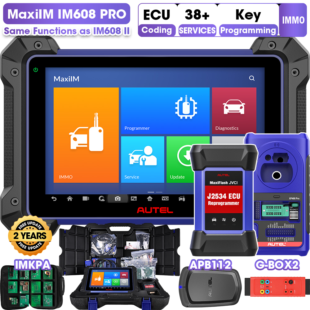 Autel Scanner MaxiIM IM608 Pro Car Diagnostic Scan Tool, Key Fob