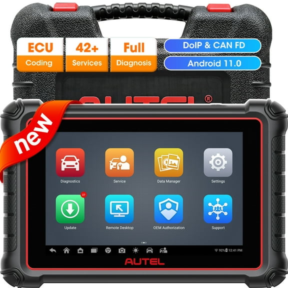 Autel Scanner MaxiPRO MP900E Car Diagnostic Scanner Bi-Directional All Systems Scan, 40+ Services, CAN-FD DoIP, , FCA SGW Upgraded Ver. of MP808S MP808BT PRO
