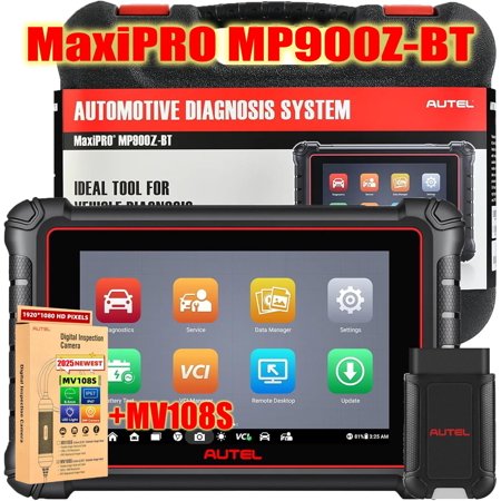 Autel Scanner MaxiPro MP900Z-BT 2025 ECU Coding OBD2 Bidirectional Scan Tool with 40+ Services, Upgraded of MP900 MS906BT MP900BT All System OBDII Car Code Reader CAN FD, Alternative to MS906 Pro