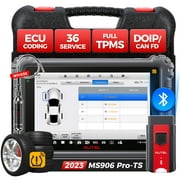 Autel Scanner MaxiSys MS906 Pro-TS Car Diagnostic Scan Tool, Relearn ECU Coding 36+ Service CAN FD & DoIP Upgrade of MS906 Pro MS906TS MS906BT