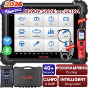 Autel Scanner MaxiSys MS909 Top Intelligent Diagnostic Scan Tool Topology 2.0, 40+ Service, Active Tests, 2 Years Free Updates