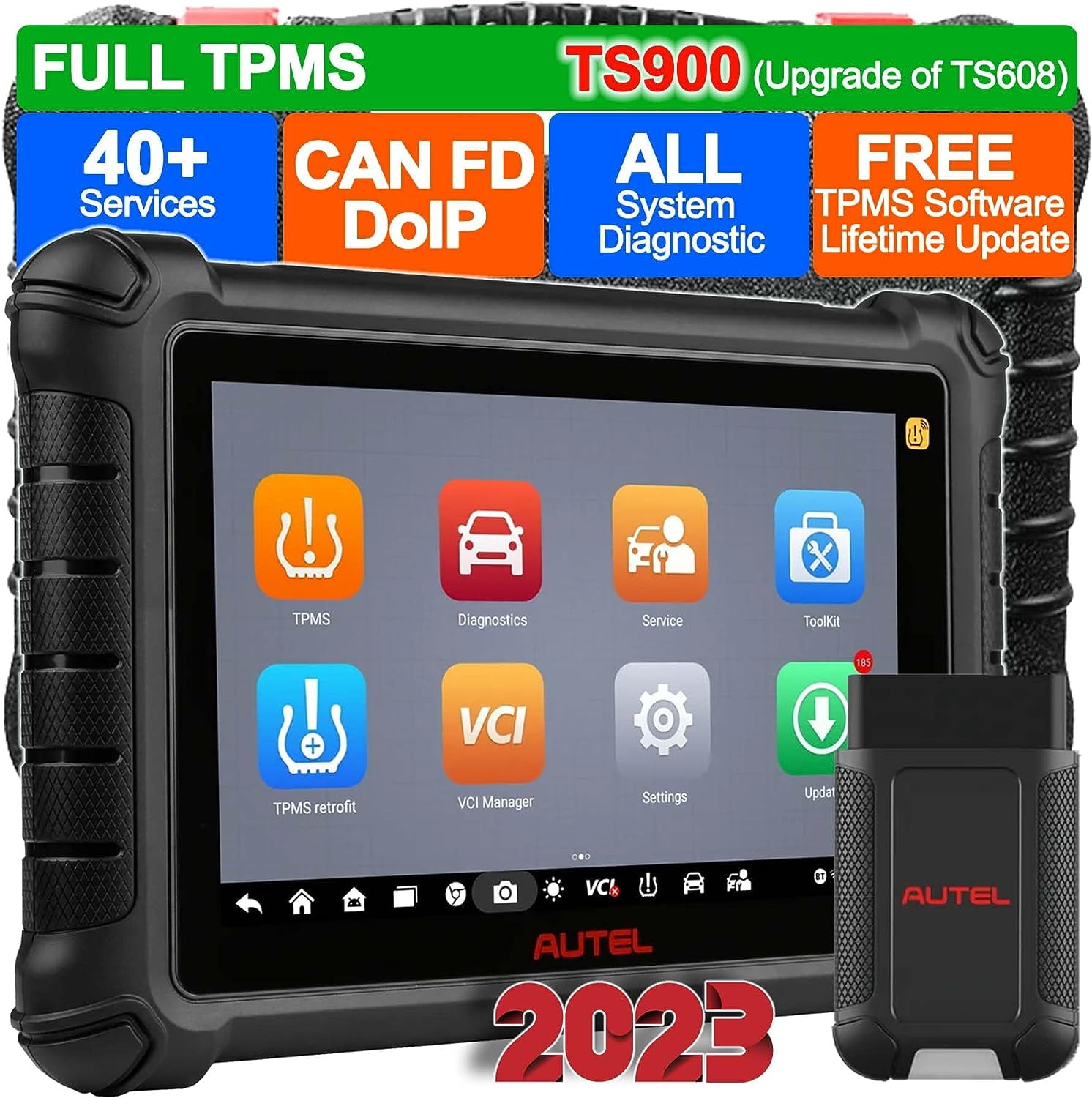 Autel Scanner MaxiTPMS TS900, 2023 Newest TPMS Programming Tool ...