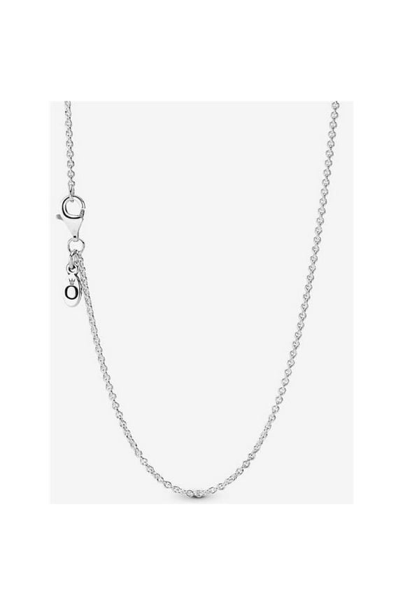 Authentic 925 Sterling Silver Chain Necklace Adjustable - 590412-45