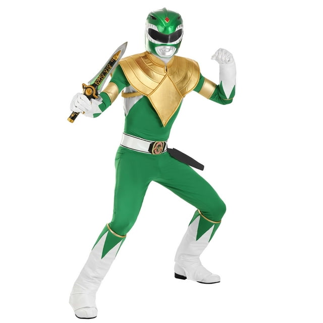 Authentic Adult Power Rangers Green Ranger Costume - Walmart.com