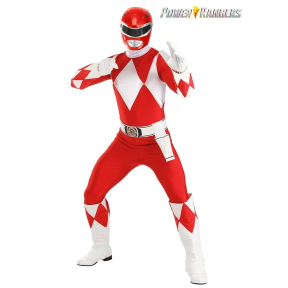 Authentic Adult Power Rangers Red Ranger Costume