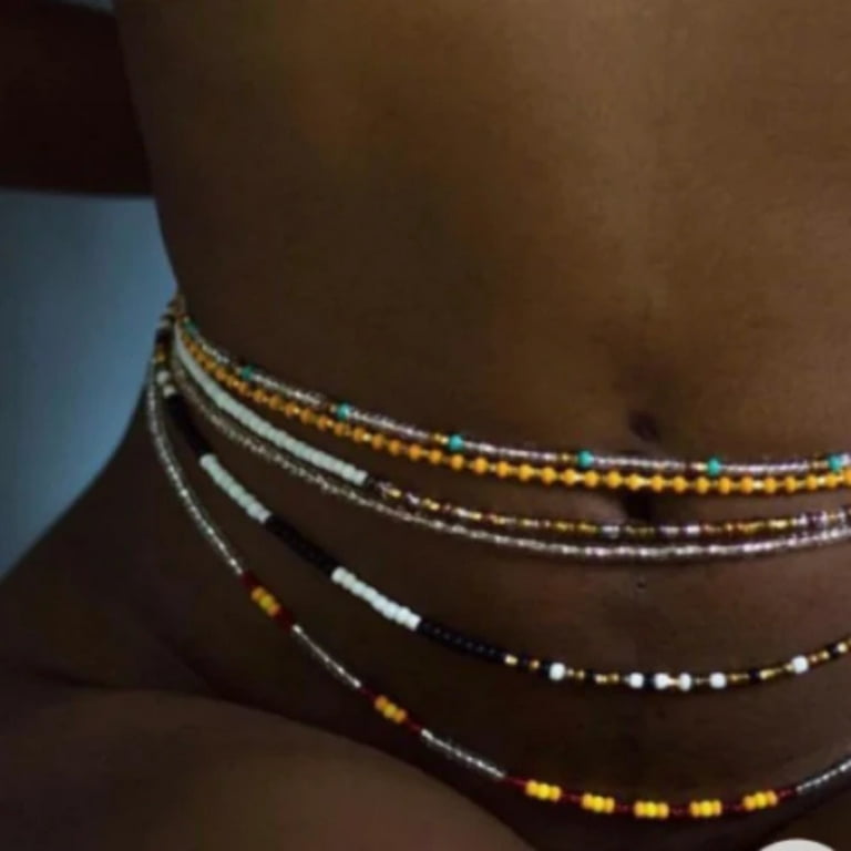 Blessed waist online beads