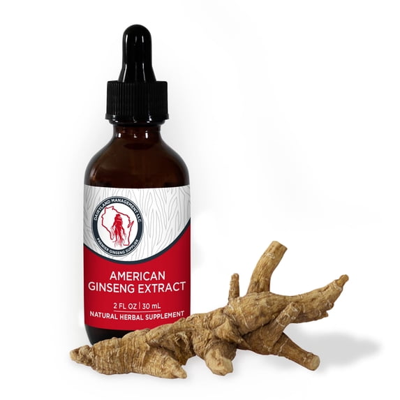 Authentic American Ginseng Extract 西洋参提取物 (2 oz) (No added ingredients, Made from Authentic Wisconsin Ginseng Roots)