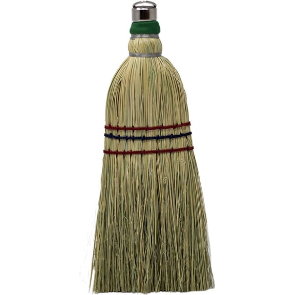 Authentic Amish Hand Made All Broomcorn Broom (12-Inch/Whisk)