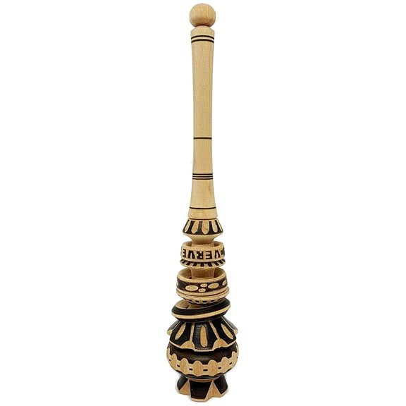 Authentic Artisanal Mexican Molinillo Hot Chocolate Frother, Small 10"