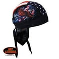 thumbnail image 1 of Authentic Bikers Premium Headwraps, FLAG & EAGLE Micro-Fiber & Mesh Lining HEADWRAP, 1 of 2