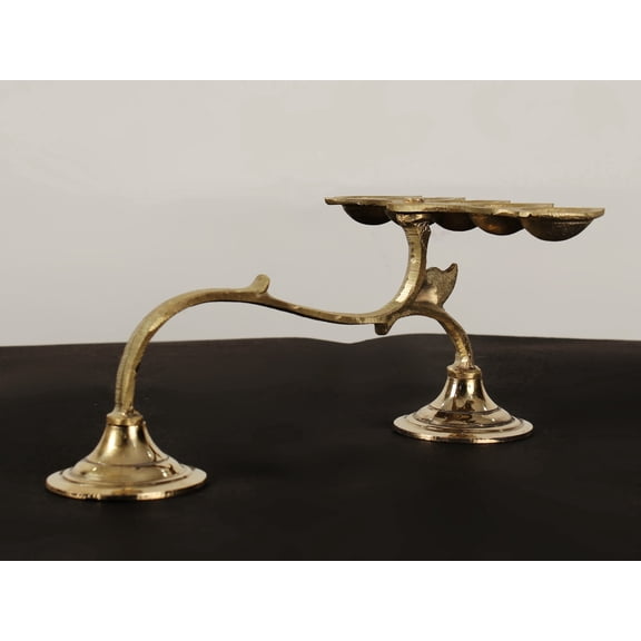 Authentic Brass Handle Pooja Lamp Traditional