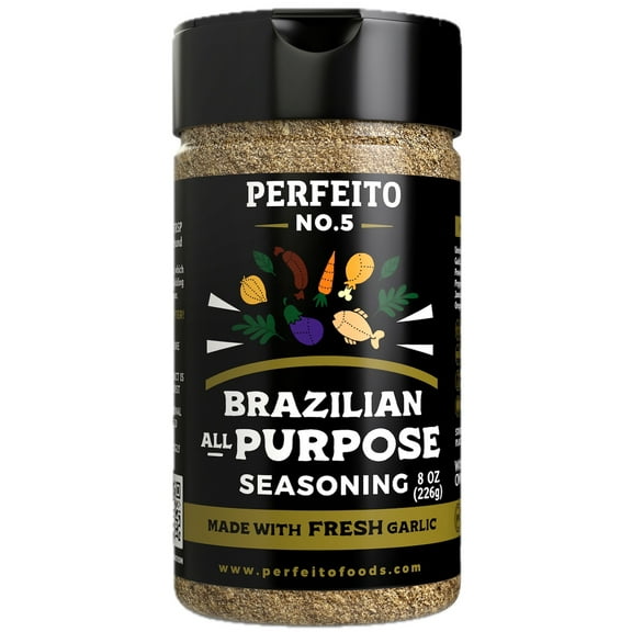 Perfeito Authentic Brazilian All-Natural All-Purpose Seasoning, Granules, 8 oz