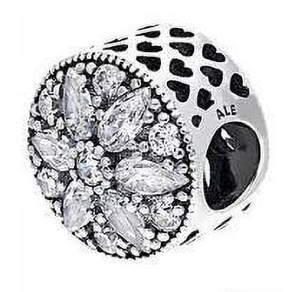 Authentic CHARM 791762CZ Radiant Bloom, Clear CZ