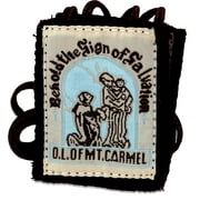 Authentic Catholic Scapular - 100% Wool! Traditional Brown Scapular 2