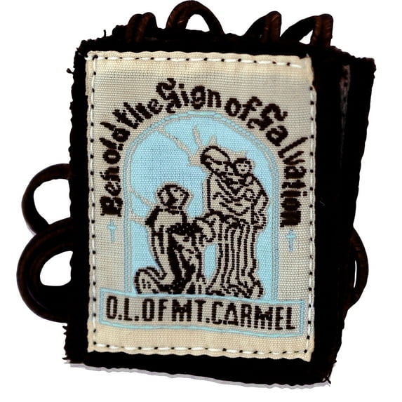 Authentic Catholic Scapular - 100% Wool! (Traditional Brown Scapular 2)