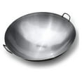 Authentic Chinese Wok Stir Fry Pan PreSeasoned Cast Iron Large Deep
