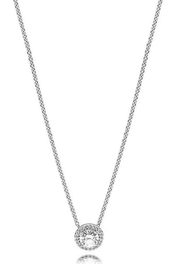 Authentic Classic Elegance Necklace, Clear CZ 396240CZ-45 cm 17.7 in
