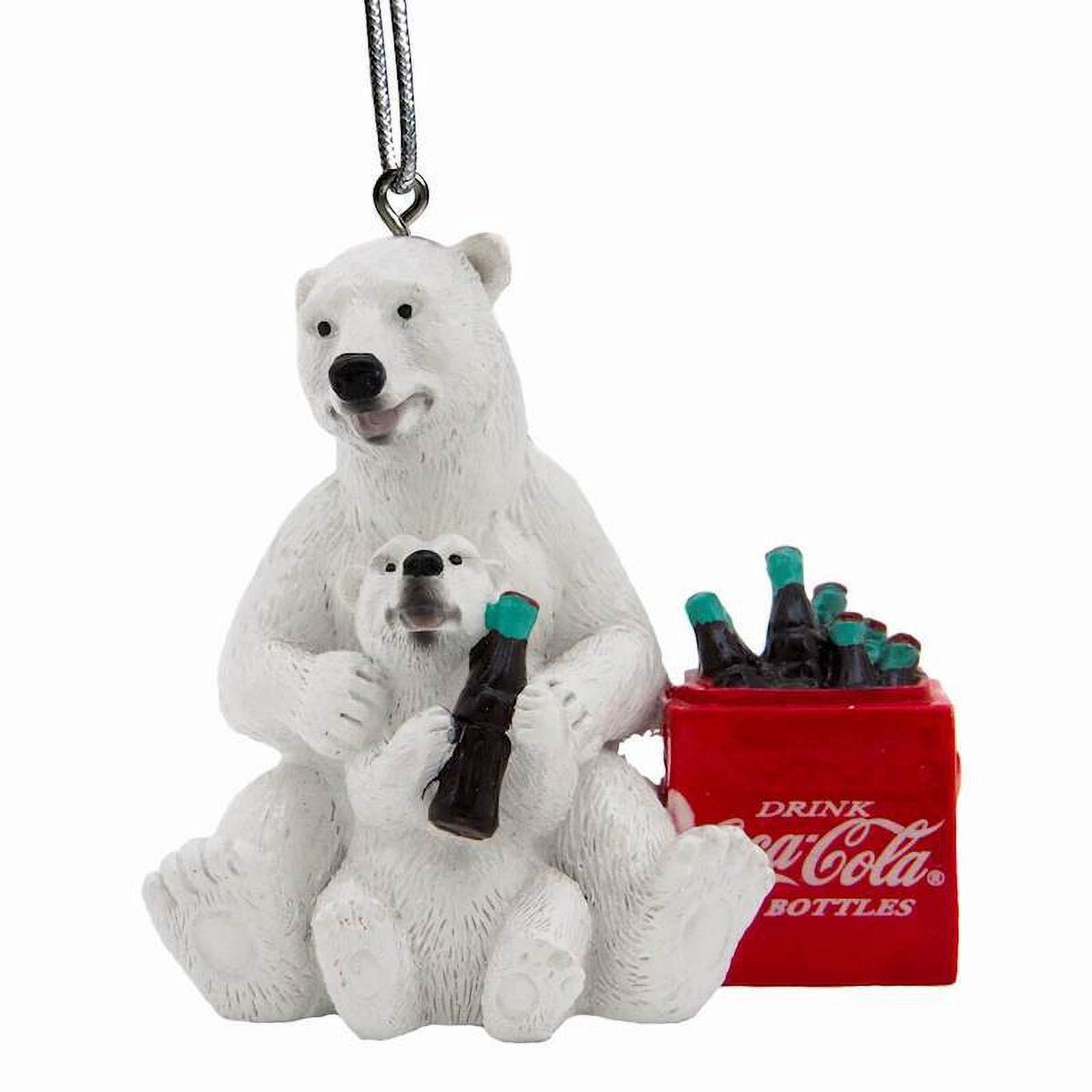 Authentic Coca Cola Coke Polar Bear Cub Cooler Christmas Ornament New ...