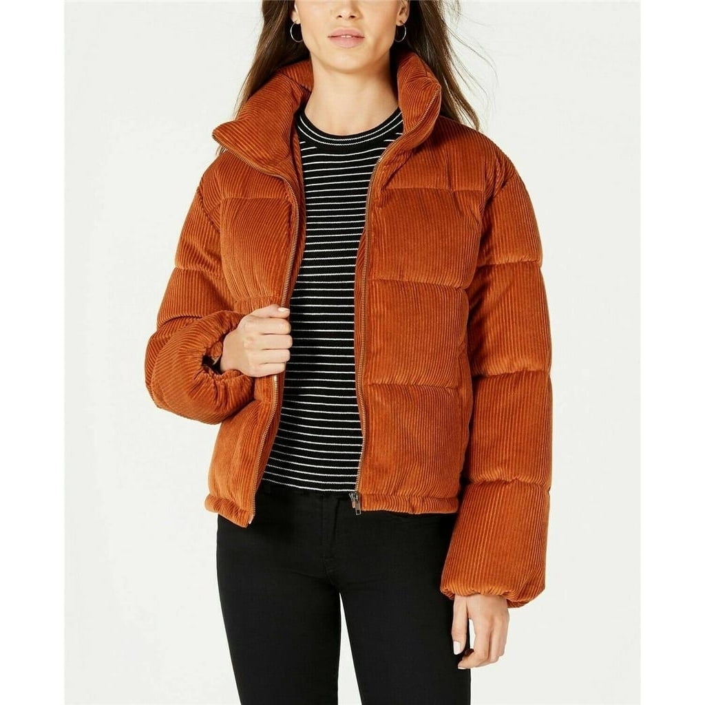 Rust corduroy puffer jacket best sale
