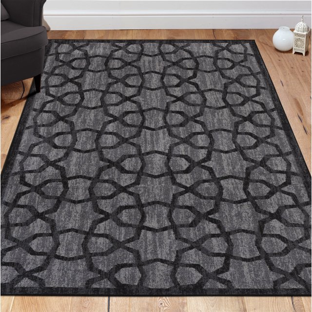 Authentic Collection Contemporary Green Trellis Design Area Rugs