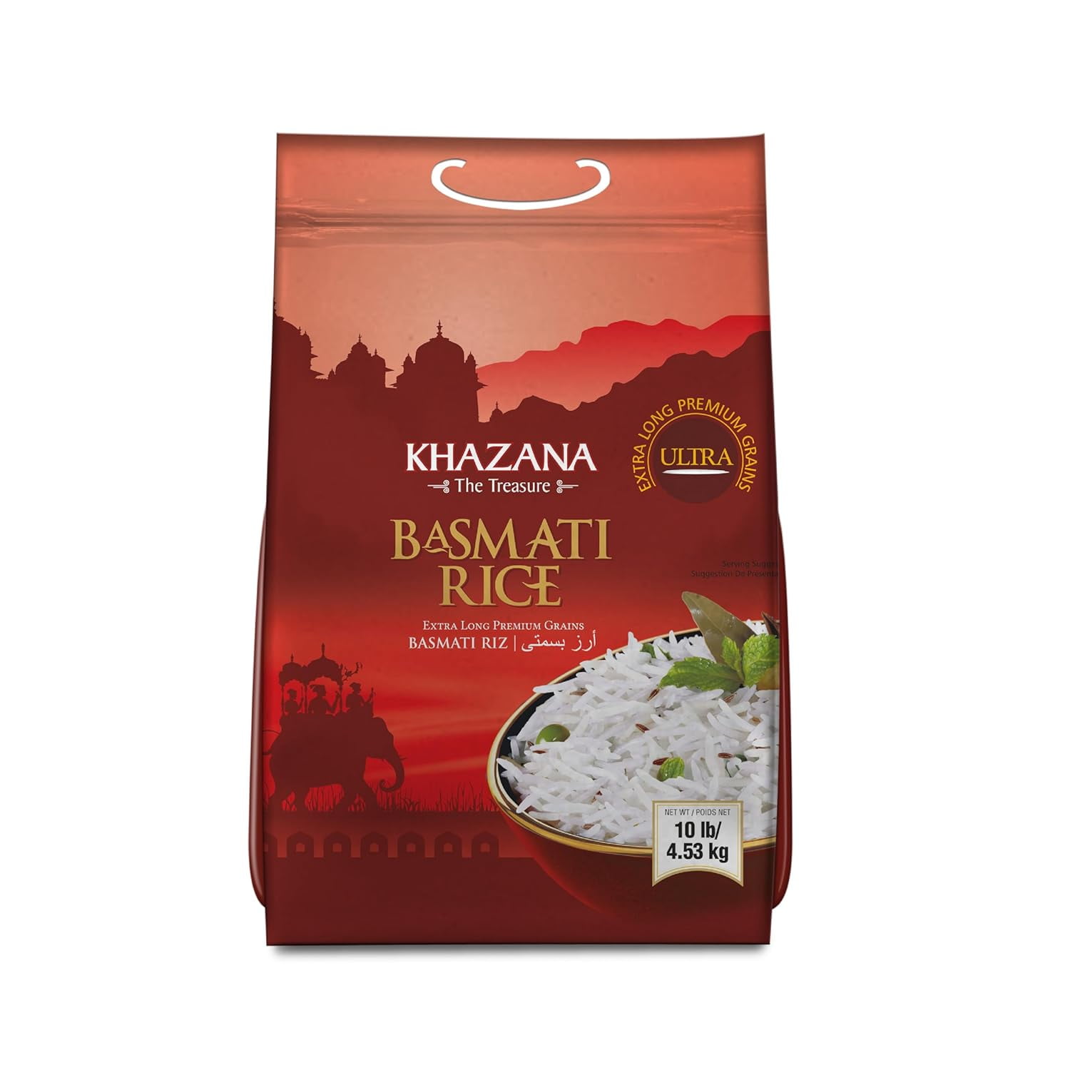 Authentic Extra Long Basmati Rice by in 10 lb Bag Aromatic and