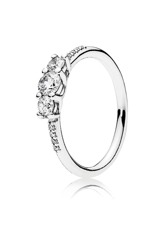 Authentic Fairytale Sparkle Ring, Clear CZ 196242CZ-58 EU 8.5 US