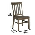 thumbnail image 1 of Authentic Farmhouse Style Dining Chair,Solid Wood Construction,Set of 2 Dark Oak, 1 of 5