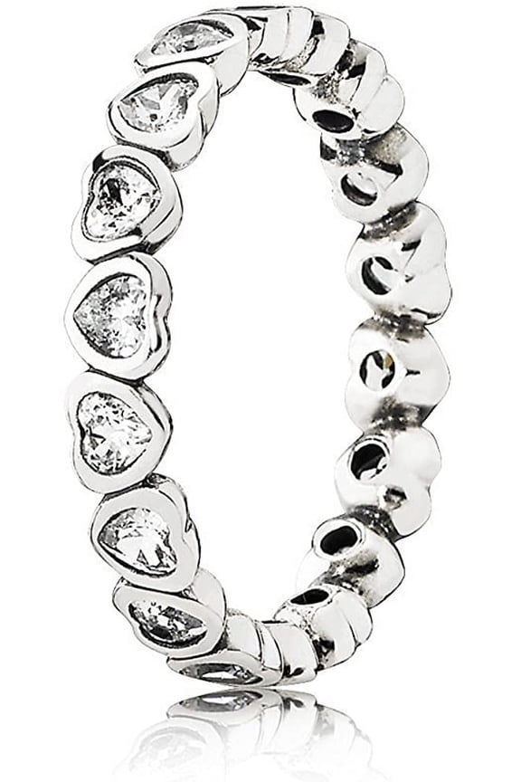 Authentic Forever More Stackable Ring, Clear CZ 190897CZ-56