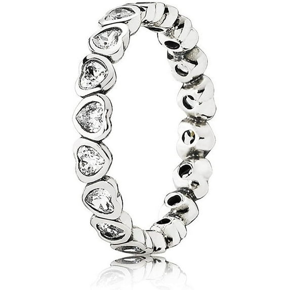 Authentic Forever More Stackable Ring, Clear CZ 190897CZ-60