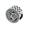 thumbnail image 1 of Authentic Heart Charm, Bow Detail, Heart Pattern, Clear CZ 792146CZ, 1 of 4