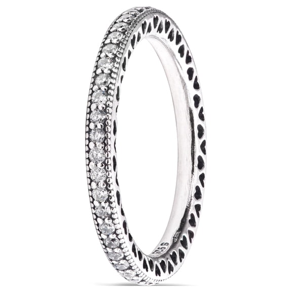 Authentic Hearts of Sterling Silver Ring 190963CZ, Different Sizes Available