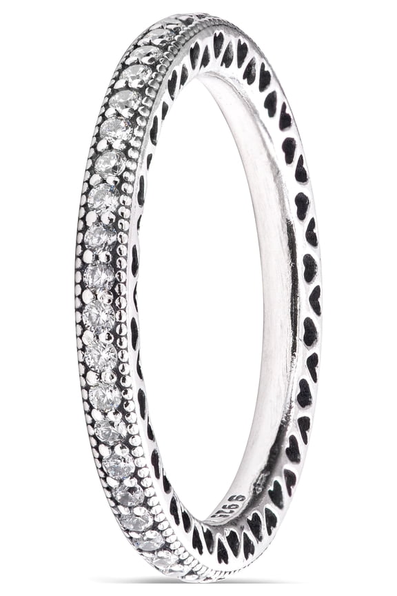 Authentic Hearts of Sterling Silver Ring 190963CZ, Different Sizes Available