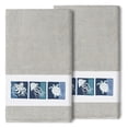 thumbnail image 1 of Authentic Hotel and Spa  100% Turkish Cotton Ava 2PC Embellished Bath Towel Set Light Gray, 1 of 5