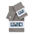thumbnail image 1 of Authentic Hotel and Spa  100% Turkish Cotton Ava 3PC Embellished Towel Set Dark Gray, 1 of 5