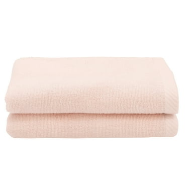 Authentic Hotel and Spa  100% Turkish Cotton Ediree Fingertip Towels - Set of 2 Blush