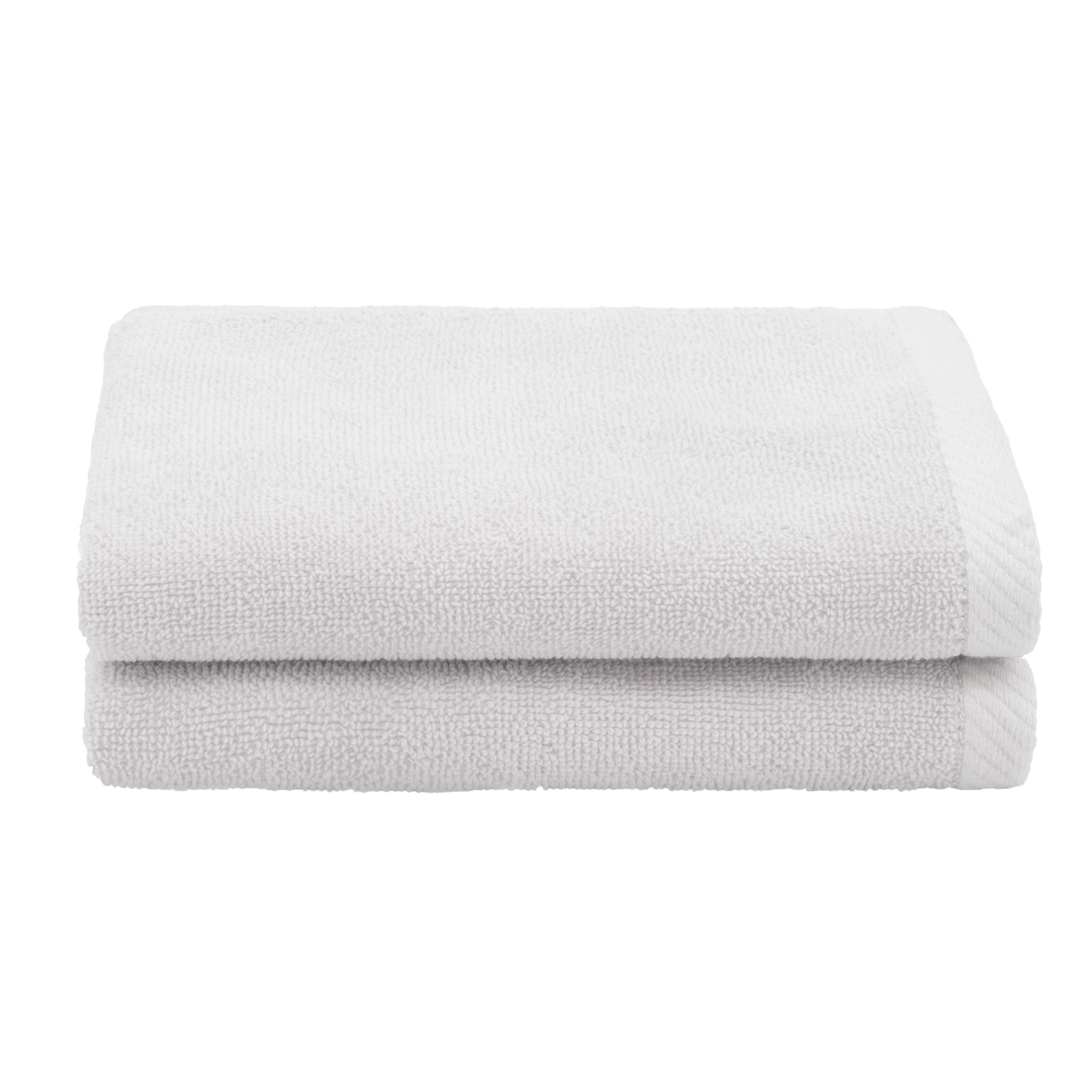 Authentic Hotel and Spa  100% Turkish Cotton Ediree Fingertip Towels - Set of 2 Silver