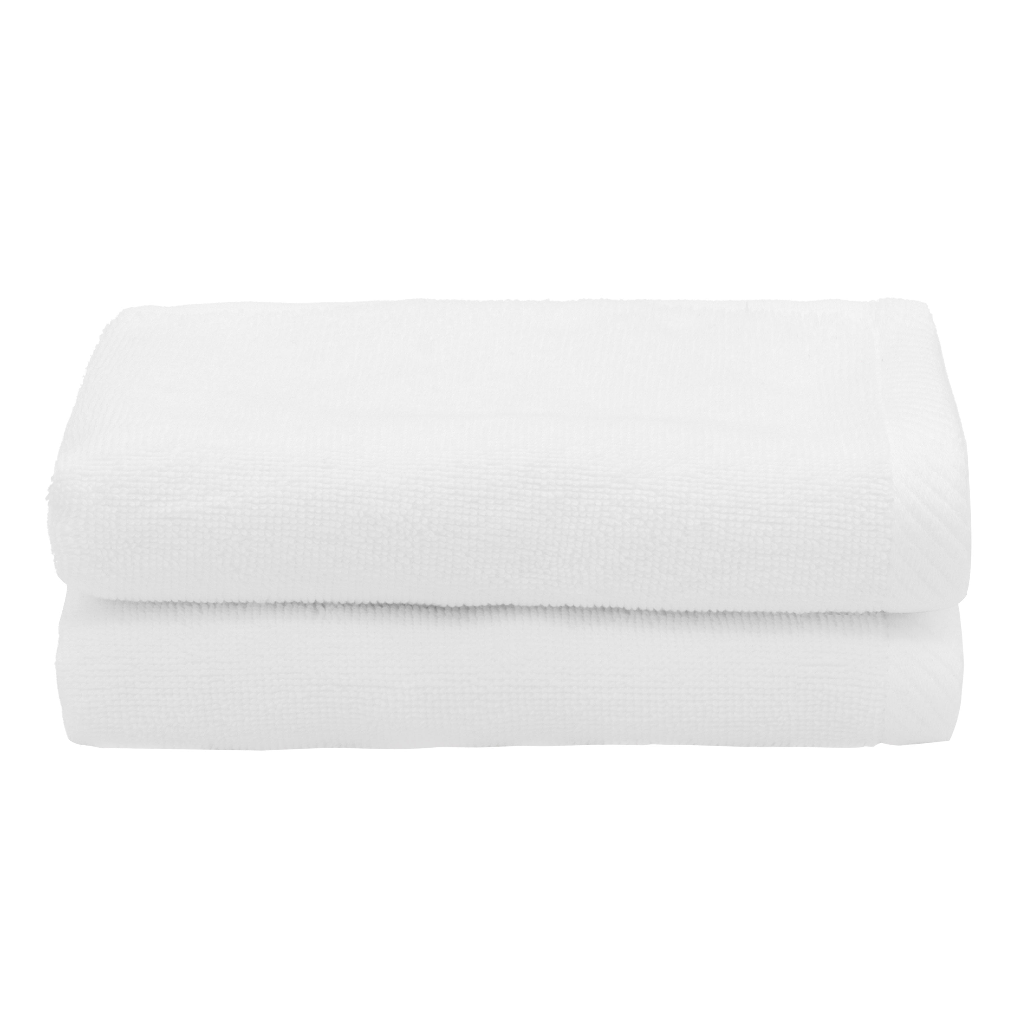 Authentic Hotel and Spa  100% Turkish Cotton Ediree Fingertip Towels - Set of 2 White