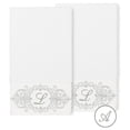 thumbnail image 1 of Authentic Hotel and Spa  100% Turkish Cotton Monica 2PC Embellished Bath Towel Set White A, 1 of 3