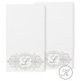 thumbnail image 1 of Authentic Hotel and Spa  100% Turkish Cotton Monica 2PC Embellished Bath Towel Set White K, 1 of 3